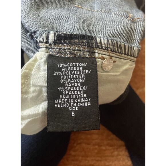 1822 Denim Adrianna Dark Wash Skinny Jeans High Rise Stretch Size 6 - Picture 8 of 16